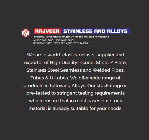 Rajveer Stainless & Alloys - Pipes and Fittings